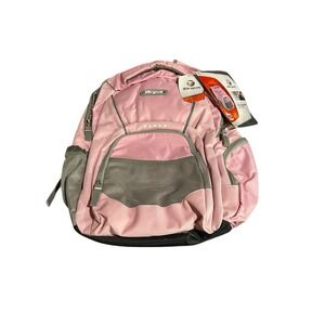 targus incognito backpack laptop case pink grey